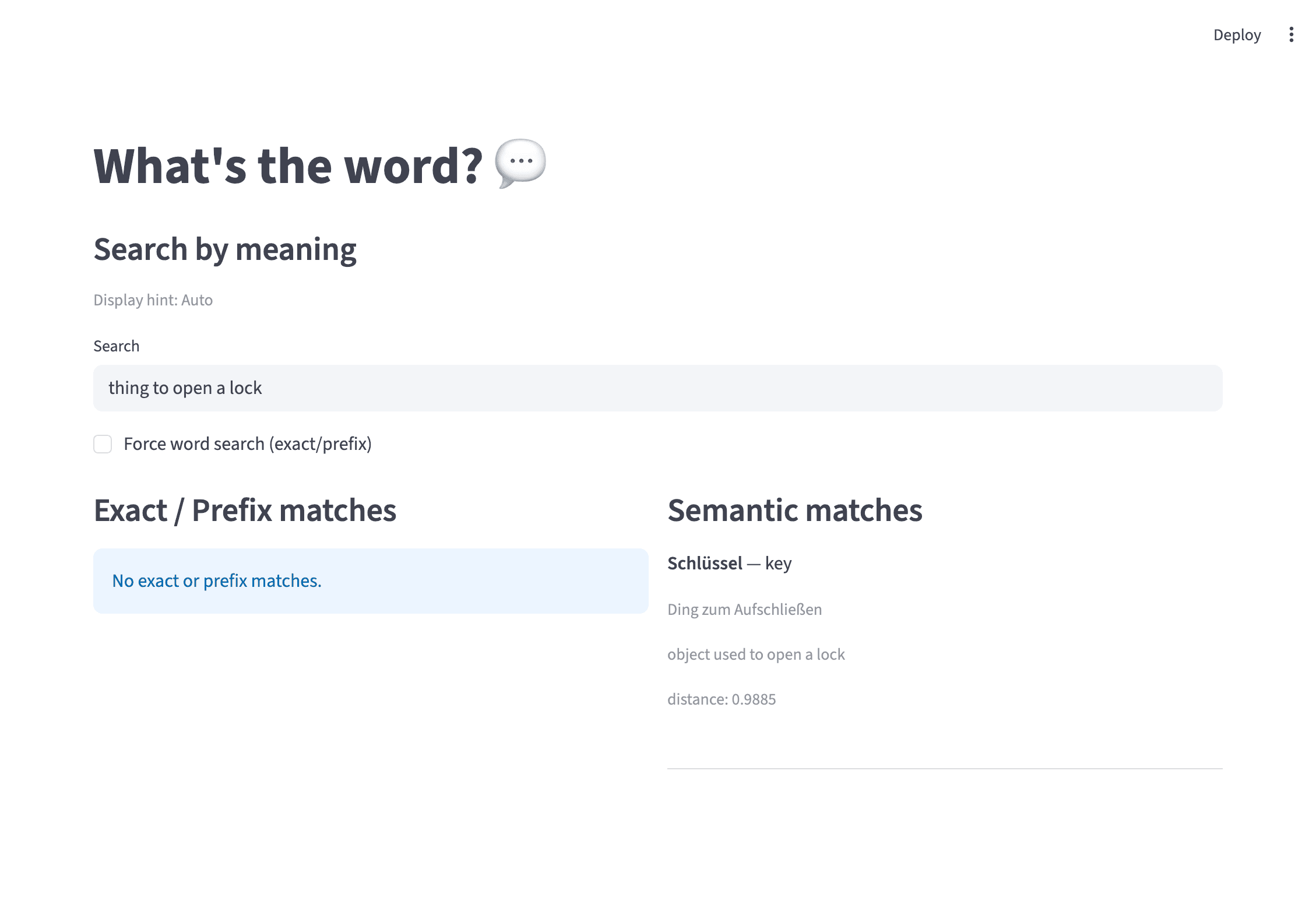 Dictionary App with Natural Language Search preview