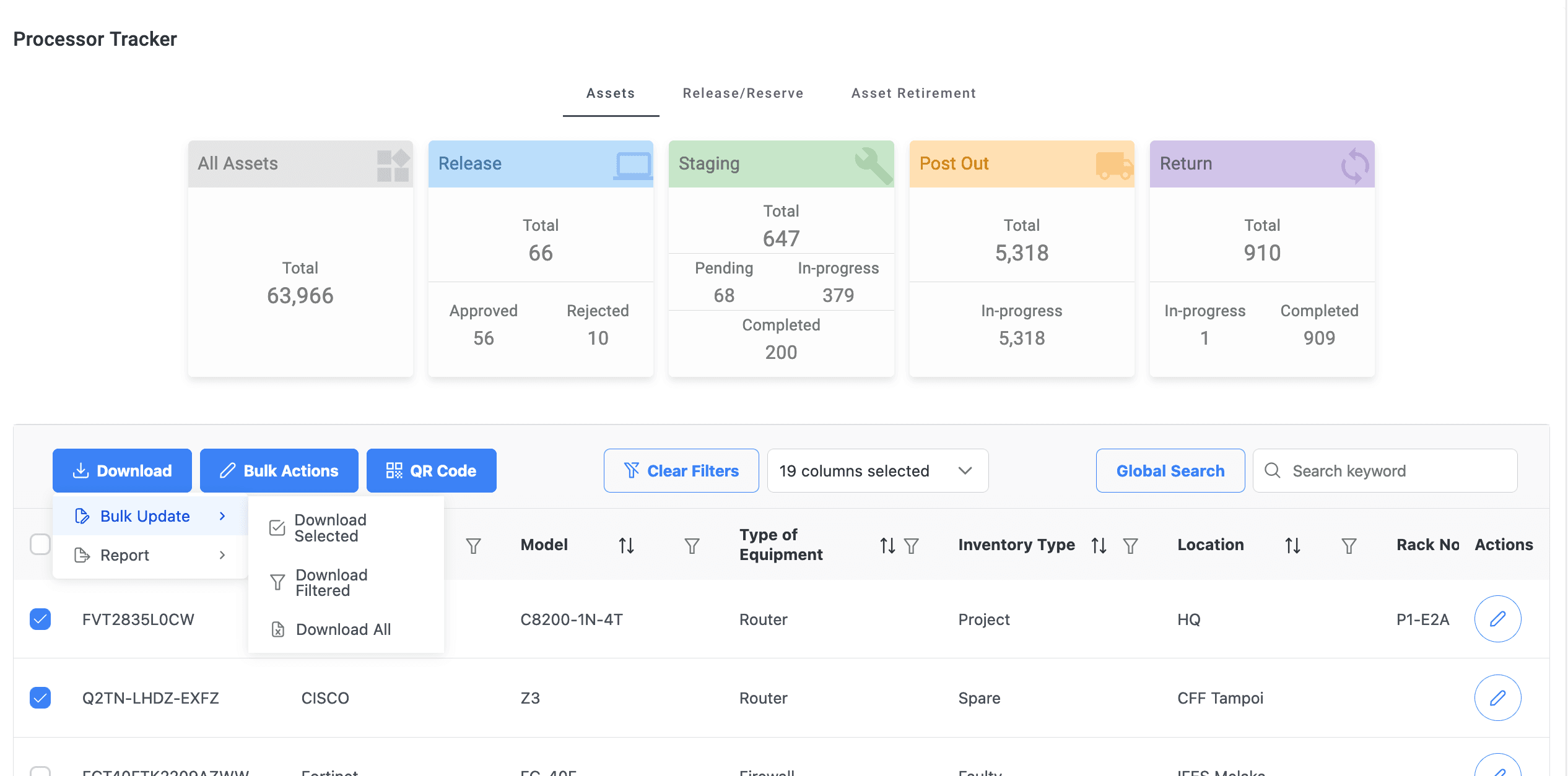 NetStack dashboard preview