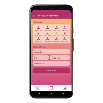 Book That Sport mobile app preview